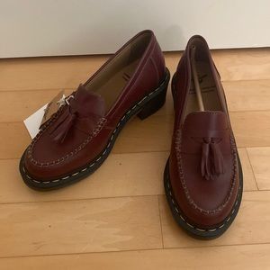 Dr. Martens Addina Cherry Red Loafer Sz10/42